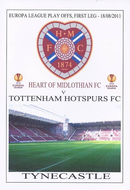 Heart Of Midlothian (Hearts) v Tottenham Hotspur FC